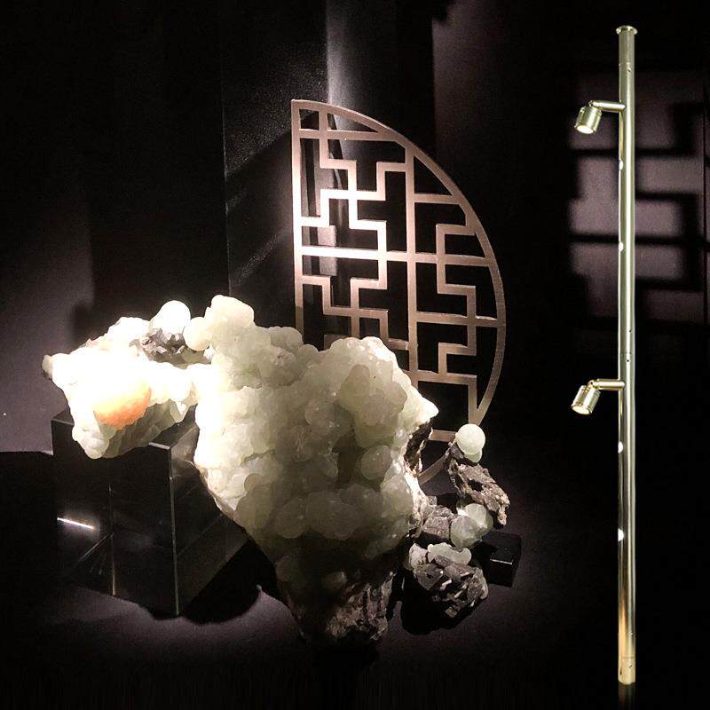 高柜专用可拼接立杆灯灯头可拆珠宝首饰展柜灯博物馆橱柜立杆射灯