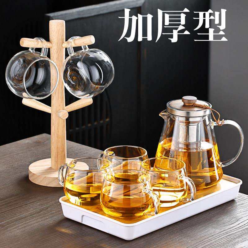 加玻璃泡茶具套组茶家用花茶UGA水壶耐厚高温耐热过滤水壶煮茶壶