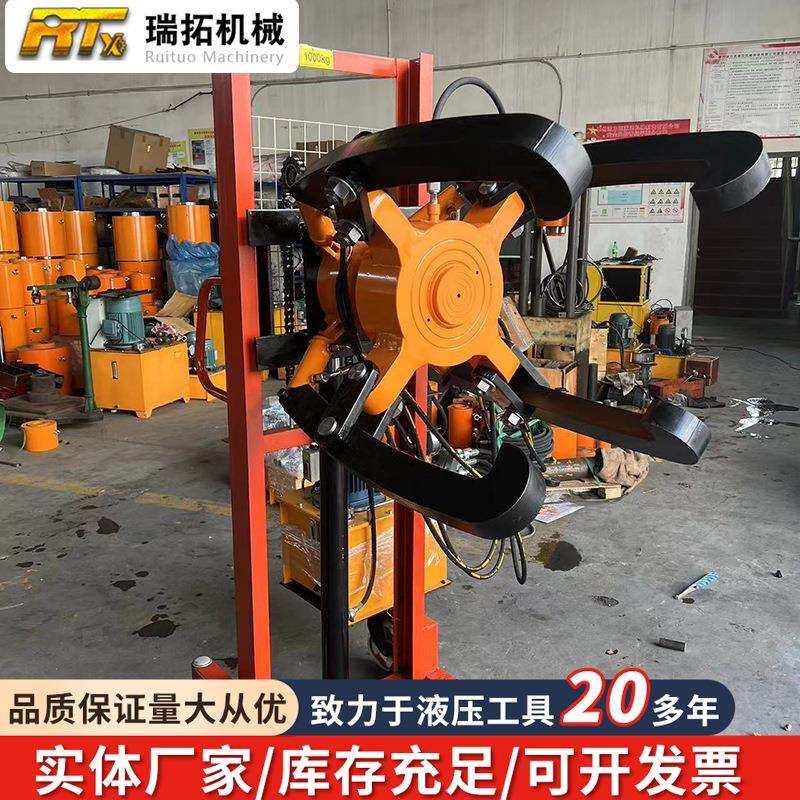 四爪电动液压拉马小车式升降拔轮器拆卸轴承工具推车式