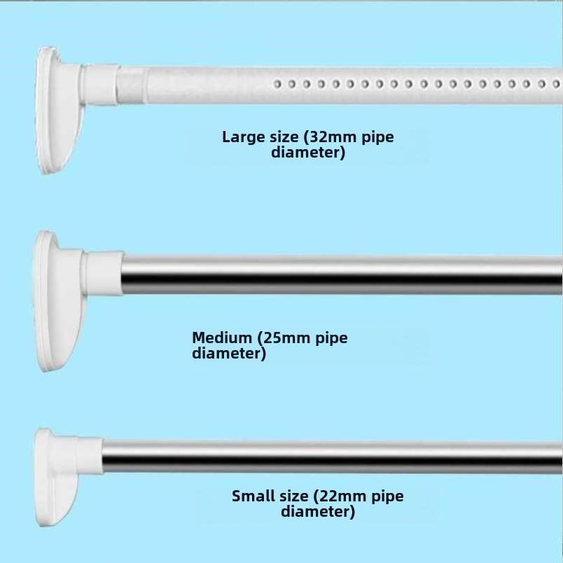 Wardrobe hanger rod bathroom curtain rod window curtain rod