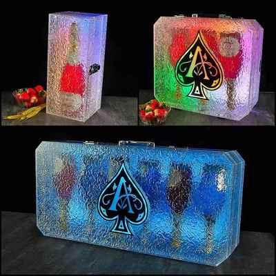 用夜店KTV吧光无品牌/黑桃酒发箱亚克酒力商香槟冰桶创意可印logo