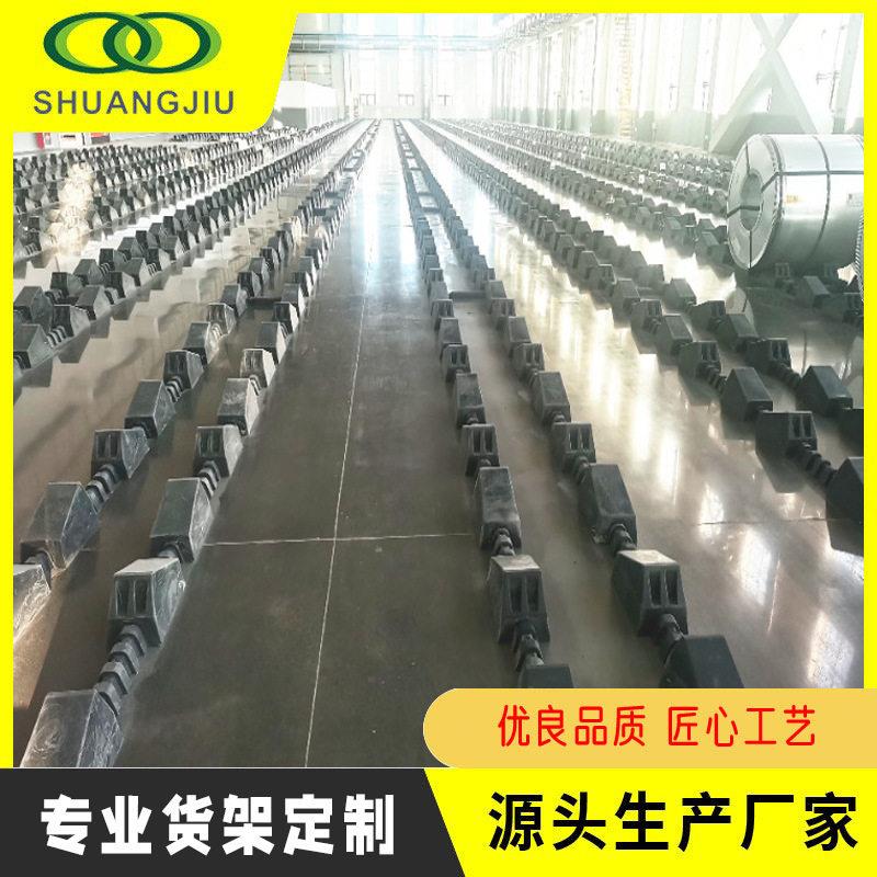 无锡聚氨酯缓冲护面可调冷轧薄板卷材库房分层支架钢卷存放底座