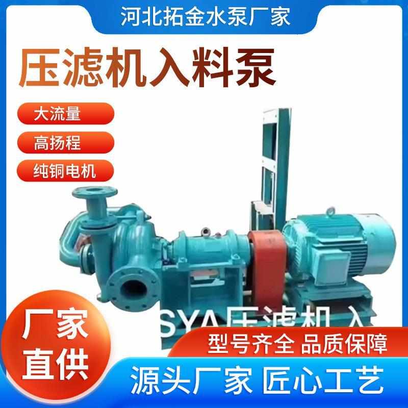 压滤机入料泵 ZJE ZJW SYA压滤机板框煤泥泥浆泵压滤机入料泵