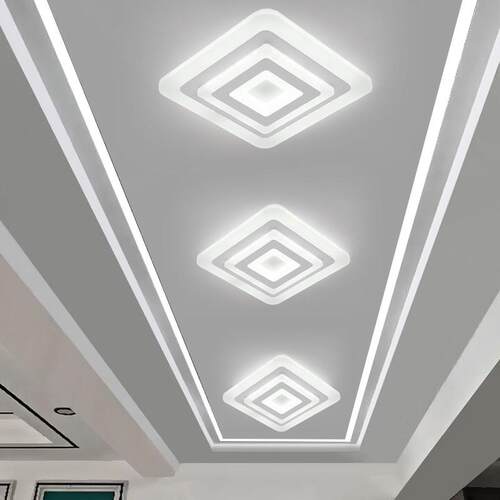 走道灯走廊入户玄关吸顶灯具LED黑色现代简约阳台灯楼梯衣帽间客