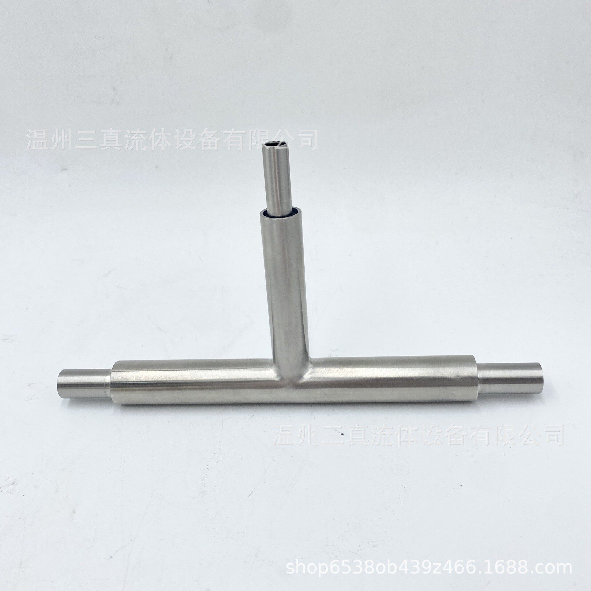 BA/EP级不锈钢双套加长三通/弯头EP双套管三通洁净管件可定做图片