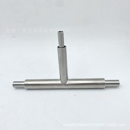 BA/EP级不锈钢双套加长三通/弯头EP双套管三通洁净管件可定做