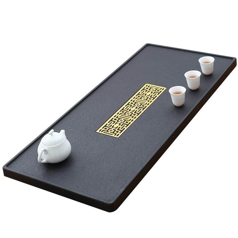 天然乌金石头茶盘简约家用整块石材带排水茶海大小号茶台现货批发,餐饮具,茶盘,淘宝优惠券,粉丝福利购,淘宝优惠卷