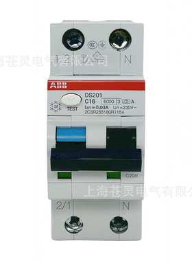 ABB漏电保护断路器DS201 C6 C10 C13 C16 C20 C25 C32 C40 A100