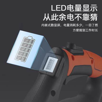 叠折电动割机用充电式小型家多功能农JGV用草收割打草锄草锂电除