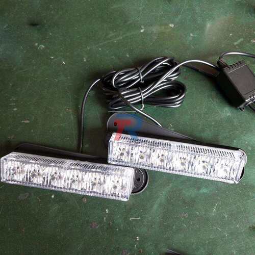 6灯24W一拖四铝壳PC透镜皮卡货车卡车工程车中网爆闪灯警示灯