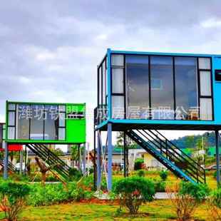 铺集装 商创意集装 箱街网红民宿酒店景区文旅临组式 合创意街区集装