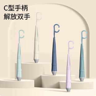 全自动免持C型反向伞反光条小清新汽车反向伞大号直杆配色反向伞