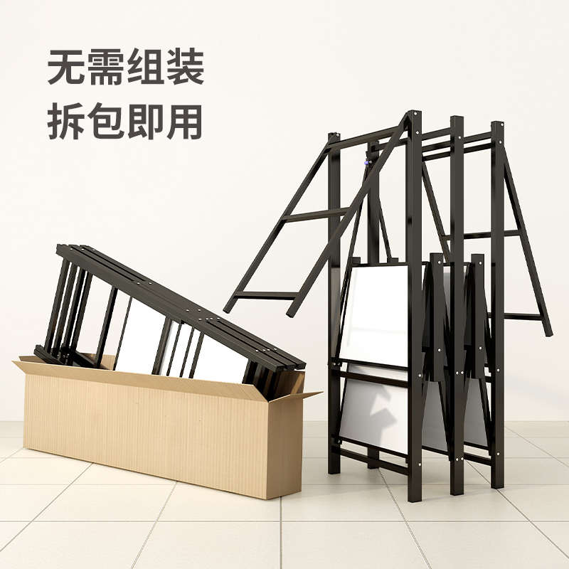免安装简易衣柜双人布衣柜家用卧室折叠钢架加固收纳出租房布衣橱