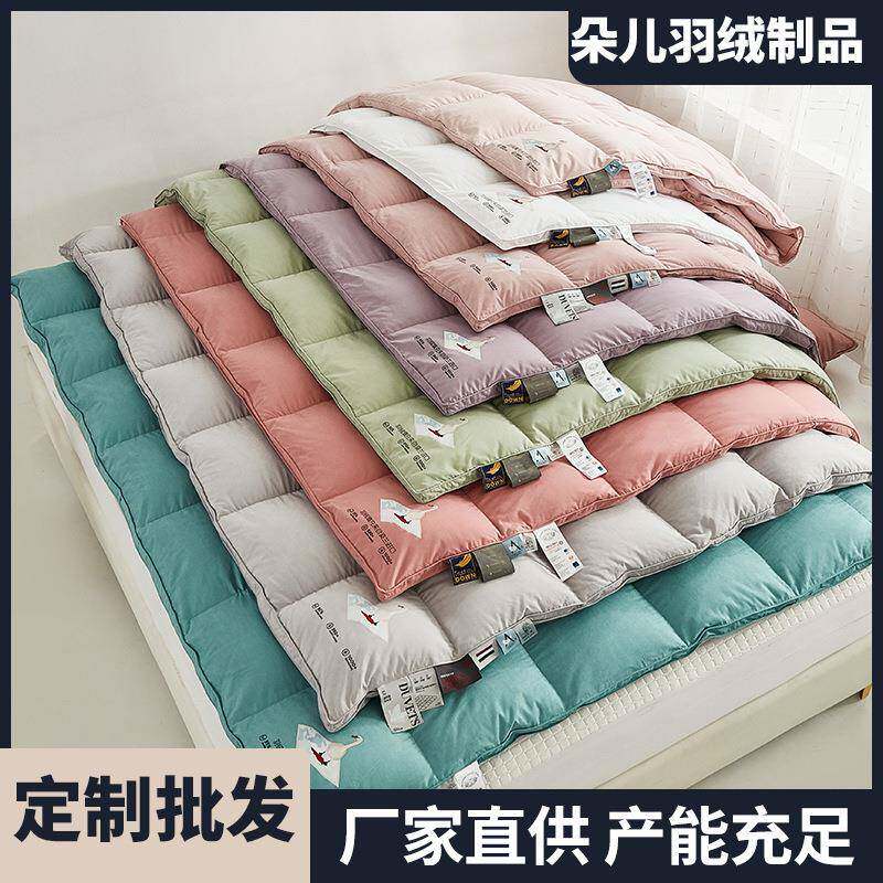 140支高精密糯棉羽绒被壳 单层防钻绒自充绒被壳提花半成品被套