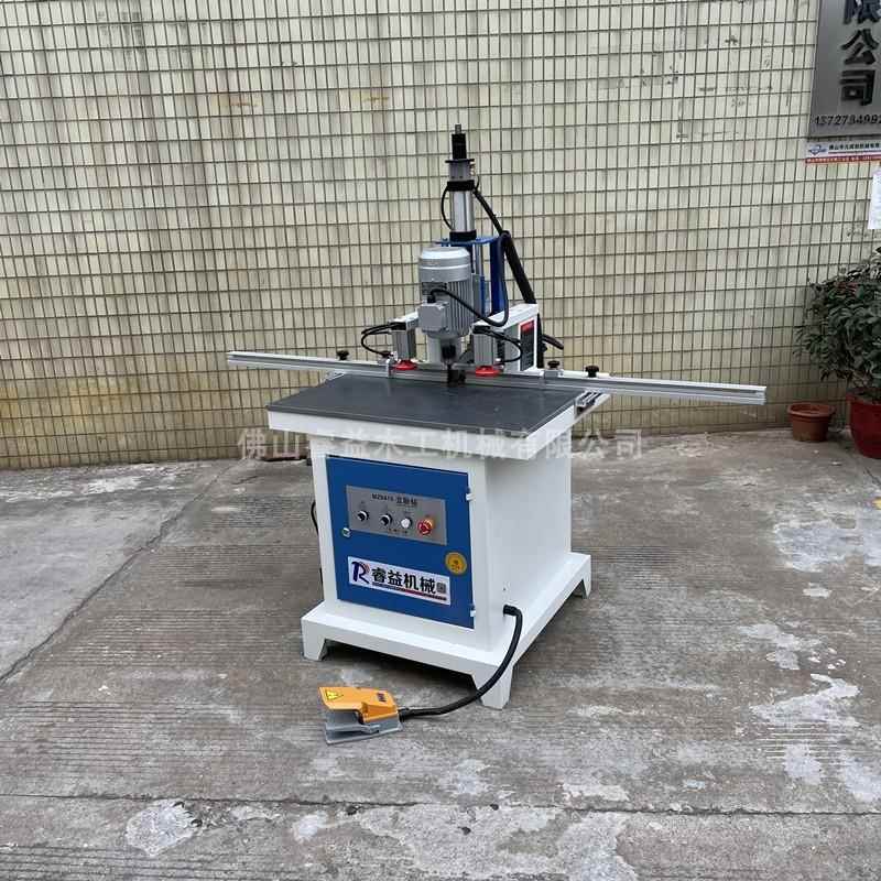 木工三合一立卧钻孔机MZ6415气动钻床橱衣柜门自动三轴可调打孔机