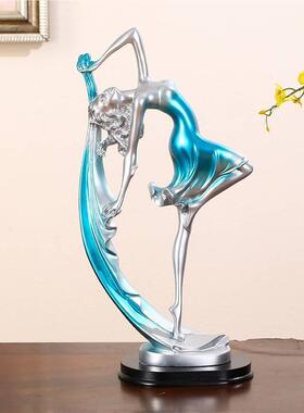 居欧式AqL79cUx跳舞女孩摆件优雅舞女人生物摆时设尚日礼物家饰品
