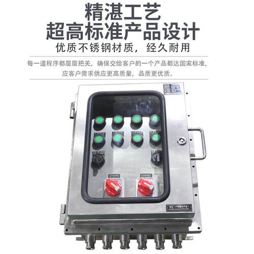 防壁挂式控制箱锈不钢面盖防尘配电箱防爆爆配电箱BXK51-10粉尘防