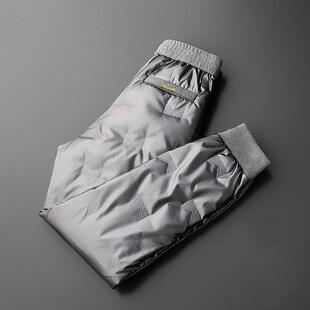 寒冬加厚保暖防寒厚运动长裤 MAROLIO 男士 锁温羽绒裤 出口挪威