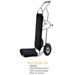 手推车 五星酒店前厅创意不锈钢材质制品 手推行李车厂家