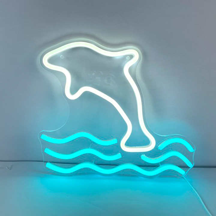 竞定diy制牌亚克发光酒吧力字霓虹灯生日装饰灯led电氛围霓虹灯