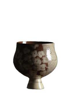 梵汝景德镇纯手绘花朵年轮迟归主人杯陶瓷功夫茶小杯茶艺品茗茶杯