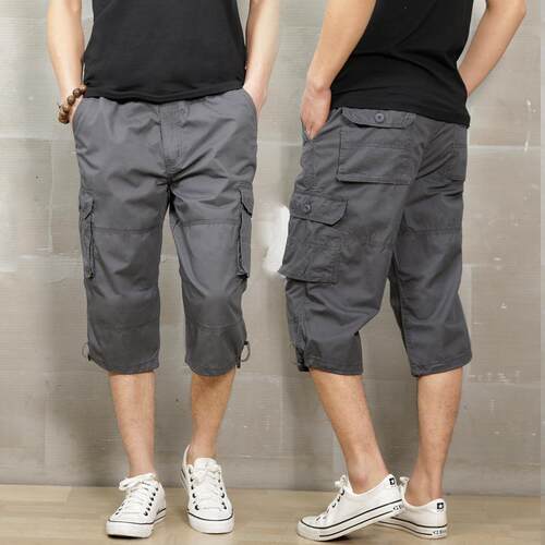 Work pants, thin shorts, men's multi pocket shorts,