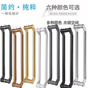 有框门实木门把手酒店电影院大门扶手不锈钢刀头斜拐脚玻璃门拉手