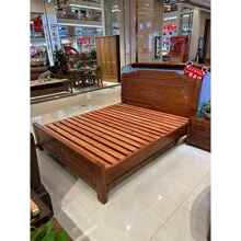 花梨木实木床全榫卯结构连接菠萝格红木中式仿古雕花双人主卧婚床
