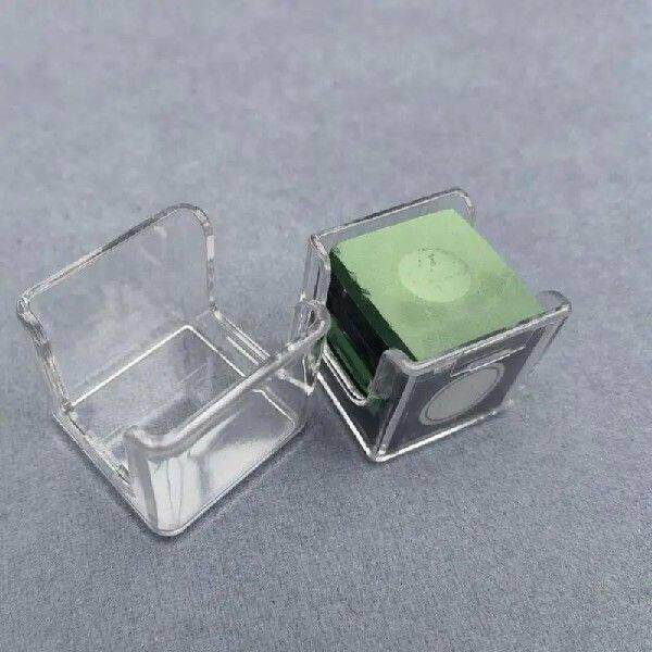 Acrylic Billiard Chalk Powder Box Transparent - 实物图