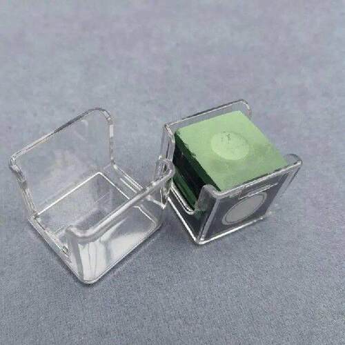Acrylic Billiard Chalk Powder Box Transparent