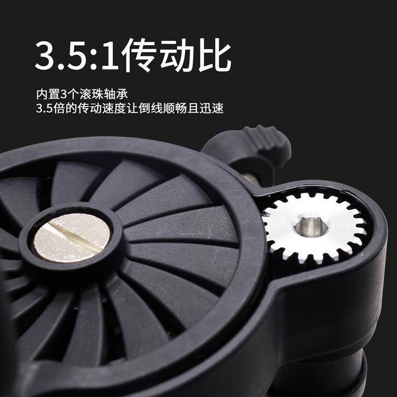 直销新款鱼轮上线器路亚PE线纺车渔轮防缠绕便捷收线器渔具垂钓用