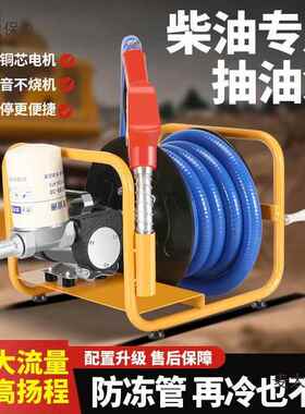 亨2亨电动抽4机油泵柴油12v2v20v伏加油车载小SNR型加油泵抽油麦