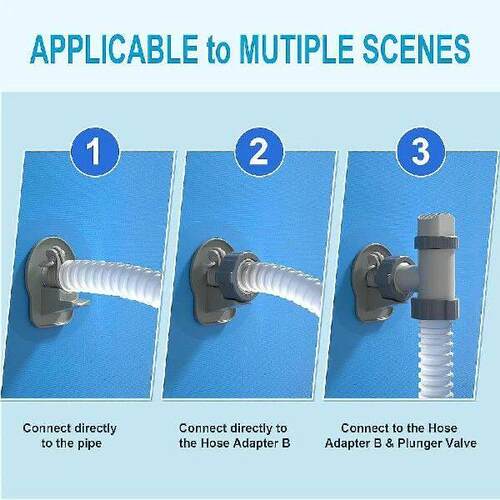 2pcs Swimming Pool Pipe Holders Assembly Sturdy Parts for