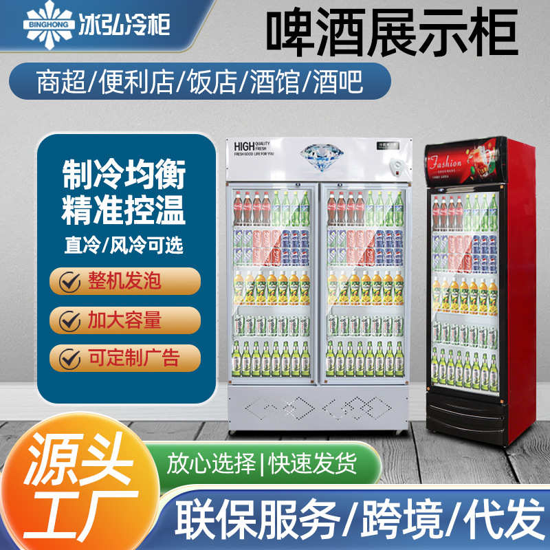 啤酒冷藏柜 饮料冷藏展示柜保鲜柜立式冷柜单双门啤酒柜 饮料柜