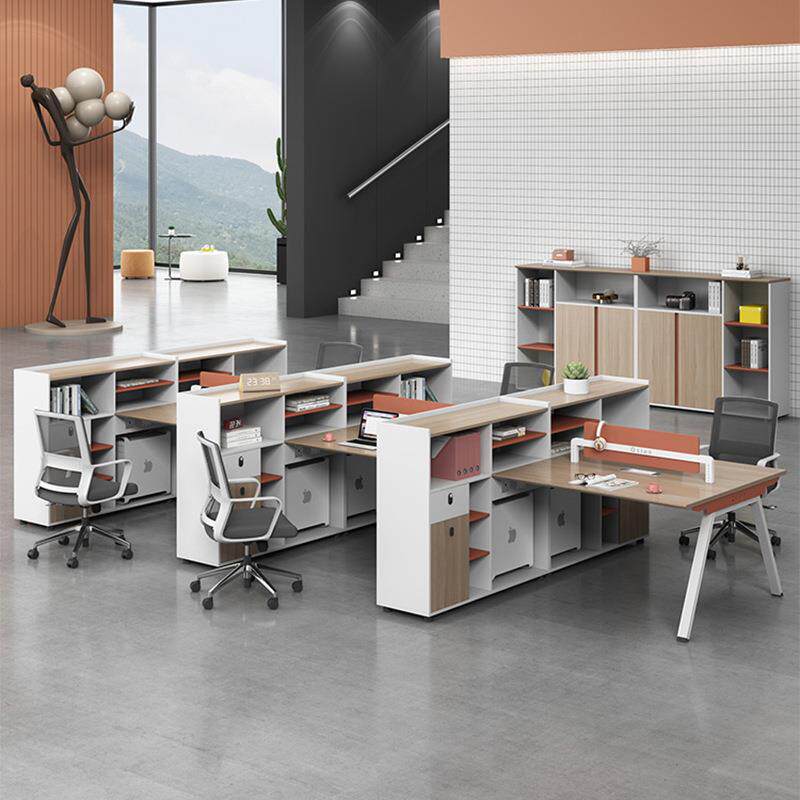 办公家具职员办公桌椅组合四人位简约单人财务学校老师电脑办公桌