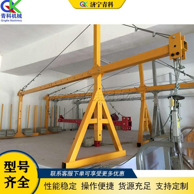 建筑工程高空作业平台 升降式外墙装修升降机 单柱双笼提升设备