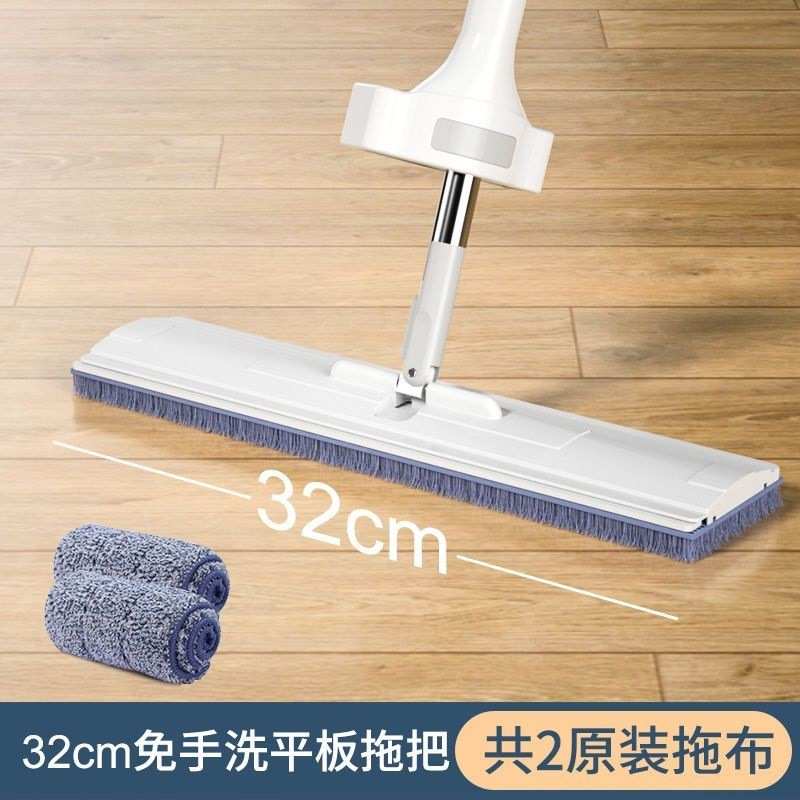 拖把家用多功能免手洗平板拖扫把站立套装三件套懒人拖把一拖新品