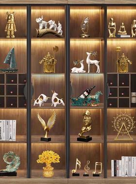 现代轻奢高档酒柜餐边柜摆件创意客厅办公室家居软装室内装饰品