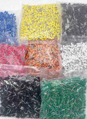 管型端子针式预绝缘冷压接线端子铜线鼻子铜线耳VE0508E7508E1008