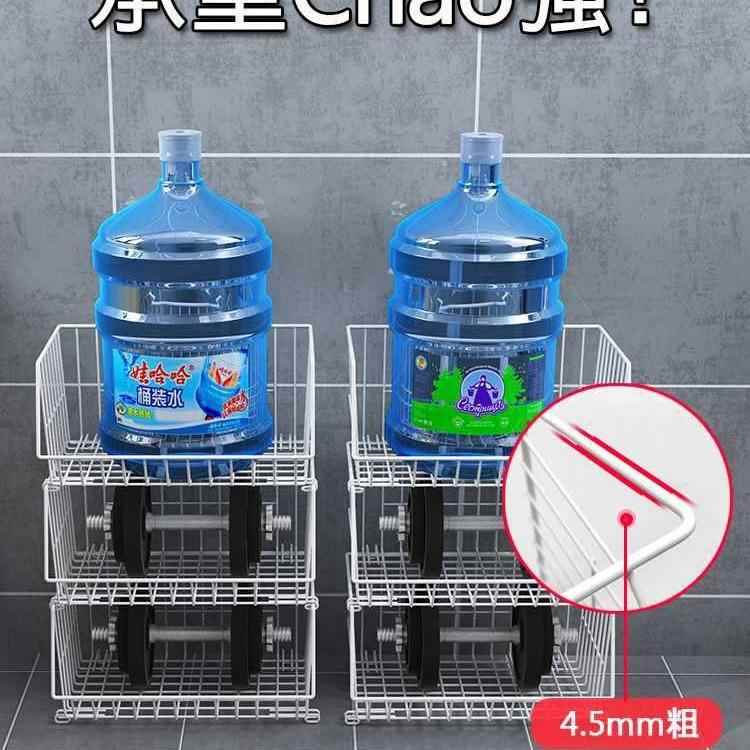 家用储物GNW架厨房置架地蔬菜落架收纳架菜架色多层款用物品篮黑