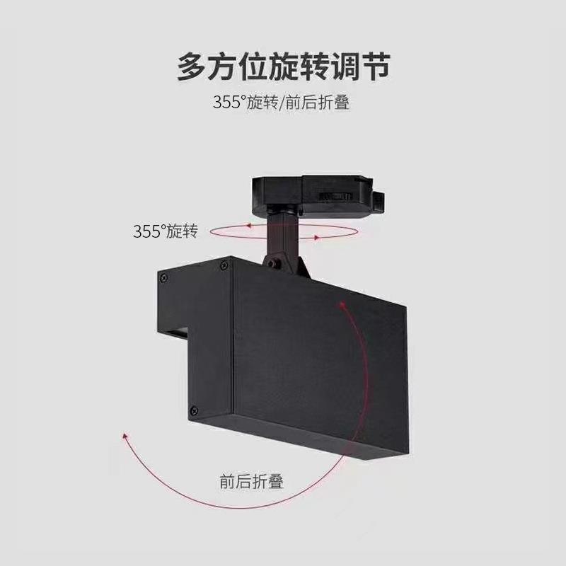 led偏光洗墙射灯博物馆美术馆展览馆背景壁画高显明装轨道灯