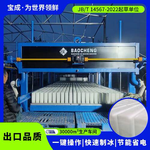 山东宝成日产20吨工业大型制冰块机新型制冰机直冷块冰机