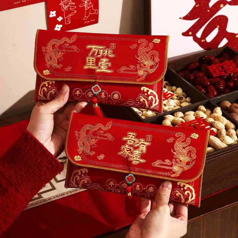 结婚万元布红包婚礼创意喜字红包袋敬茶改口回礼利是封可