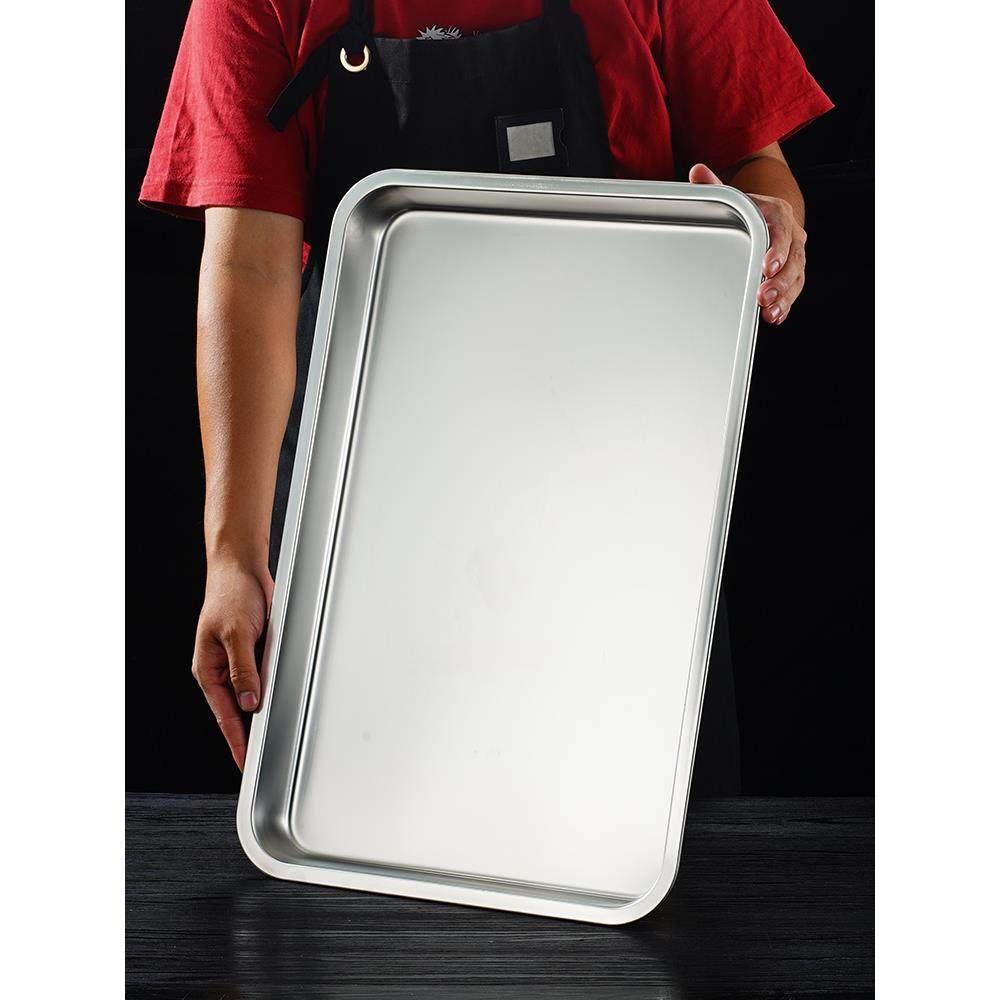 304不锈钢托盘方盘长方形盘子商用平盘食堂盛菜盘蒸箱60*40蒸饭盘,餐饮具,盘,淘宝优惠券,粉丝福利购,淘宝优惠卷