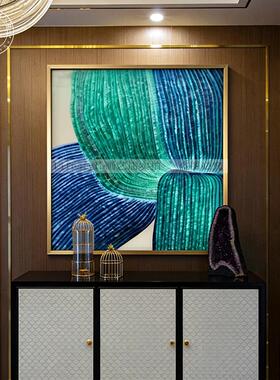 珐琅彩画走廊过道入户玄关装饰画客厅餐厅挂画卧室现代简约壁画