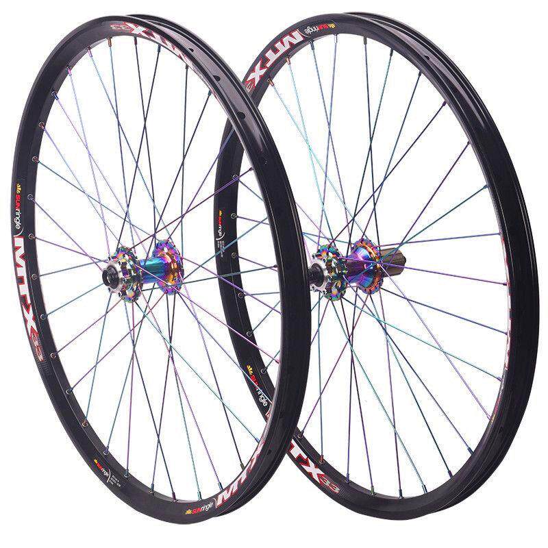 正品高强度120响锐杰逊花鼓自编太阳MTX33/39车圈自行车山地轮组