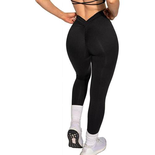 Women's Low Waist Yoga Pants - Non-See-Through Elastic