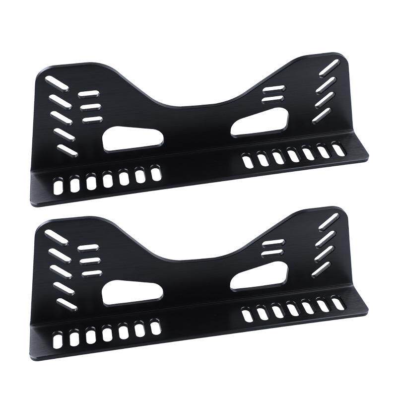 赛车座椅L板通用型桶椅支架改装座椅底座侧板加厚铝合金固定支架