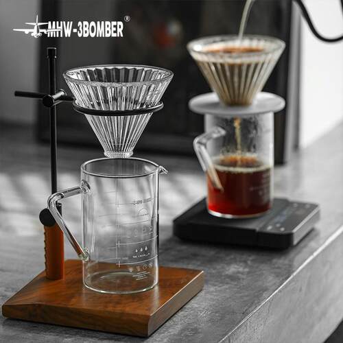 轰炸机精灵滤杯 耐热玻璃V60滤杯01手冲滴漏杯家用过滤杯咖啡器具