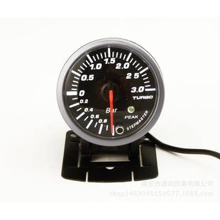 BAR 3.0 双色LED涡轮增压表 汽车仪表 仪表 2.5 改装 60MM